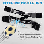 Hiaaro Nose Guard For Broken Nose, Face Shield Masks For Soccer, Basketball, And Other Sports Protect, Adjustable, And Clear For