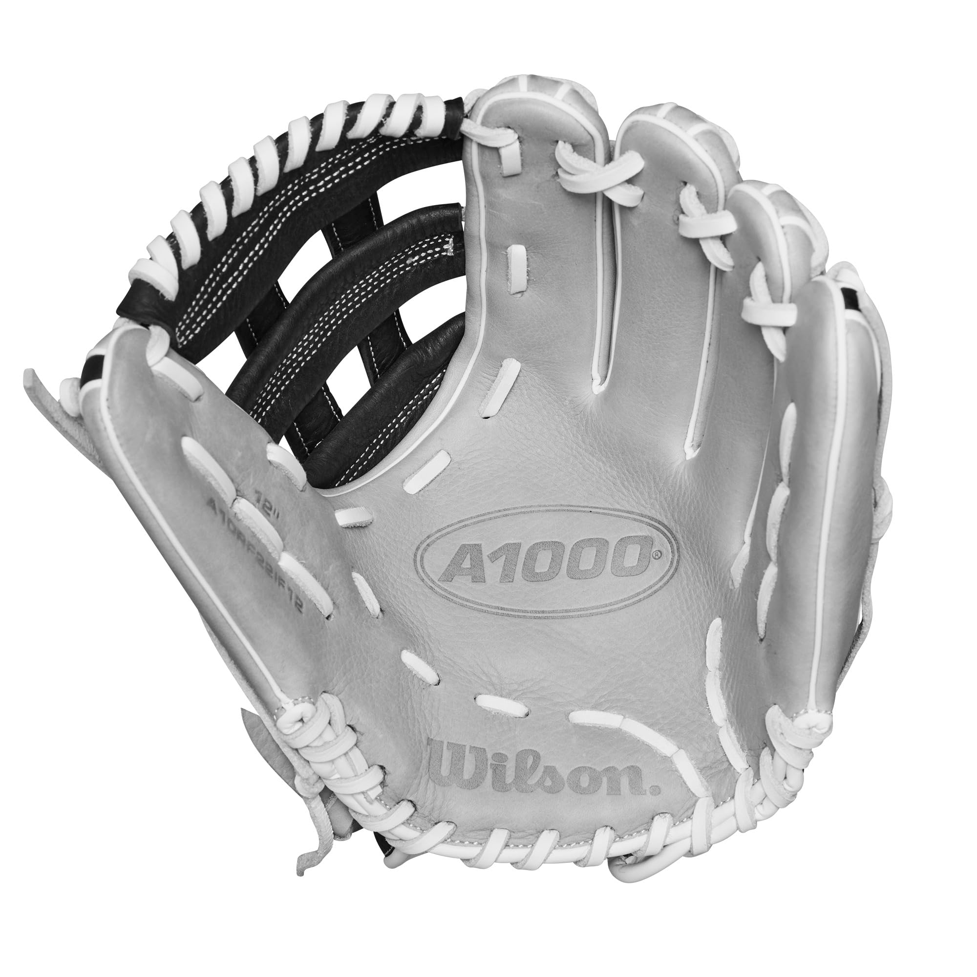 Wilson 2024 A1000 If12 12    Infield Fastpitch Softball Glove - Silver/Black/White, Right Hand Throw