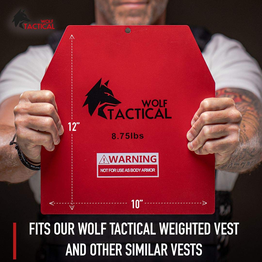 Wolf Tactical Weight Vest Plates - 5.75/8.75/14.5/19.75Lb Pairs - Wods, Strength Training, Running, Heavy Workouts