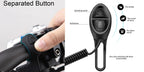 Electric Bike Horn Usb Rechargeable Bicycle Bell 120 Db Invisible Cycling Alarm Loud Horn Waterproof 3 Modes Alert Ring For Moun