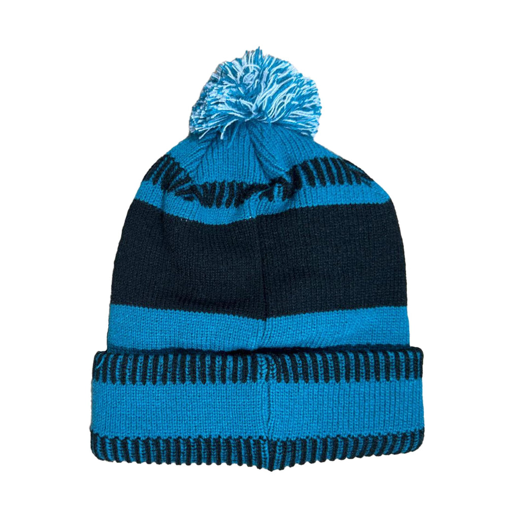 Outerstuff Nhl Kids Youth 8-20 One Size Team Color Primary Logo Sports Tech Knit Cold Weather Hockey Pom Beanie Hat - San Jose S