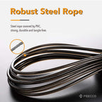 Feecco 1/2 Lb Weighted Jump Rope For Boxing, Cardio, Crossfit Workout, 8~11Ft Range Adjustable Length Steel Ropes With Ball Bear