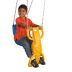 Swing-N-Slide Wind Rider Glider Swing, No Swing Hangers Yellow/Blue, 72'' H X 14'' W X 25'' L