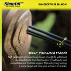 SHOOTER Buck 3D Deer Archery Target with Replaceable Core, Brown