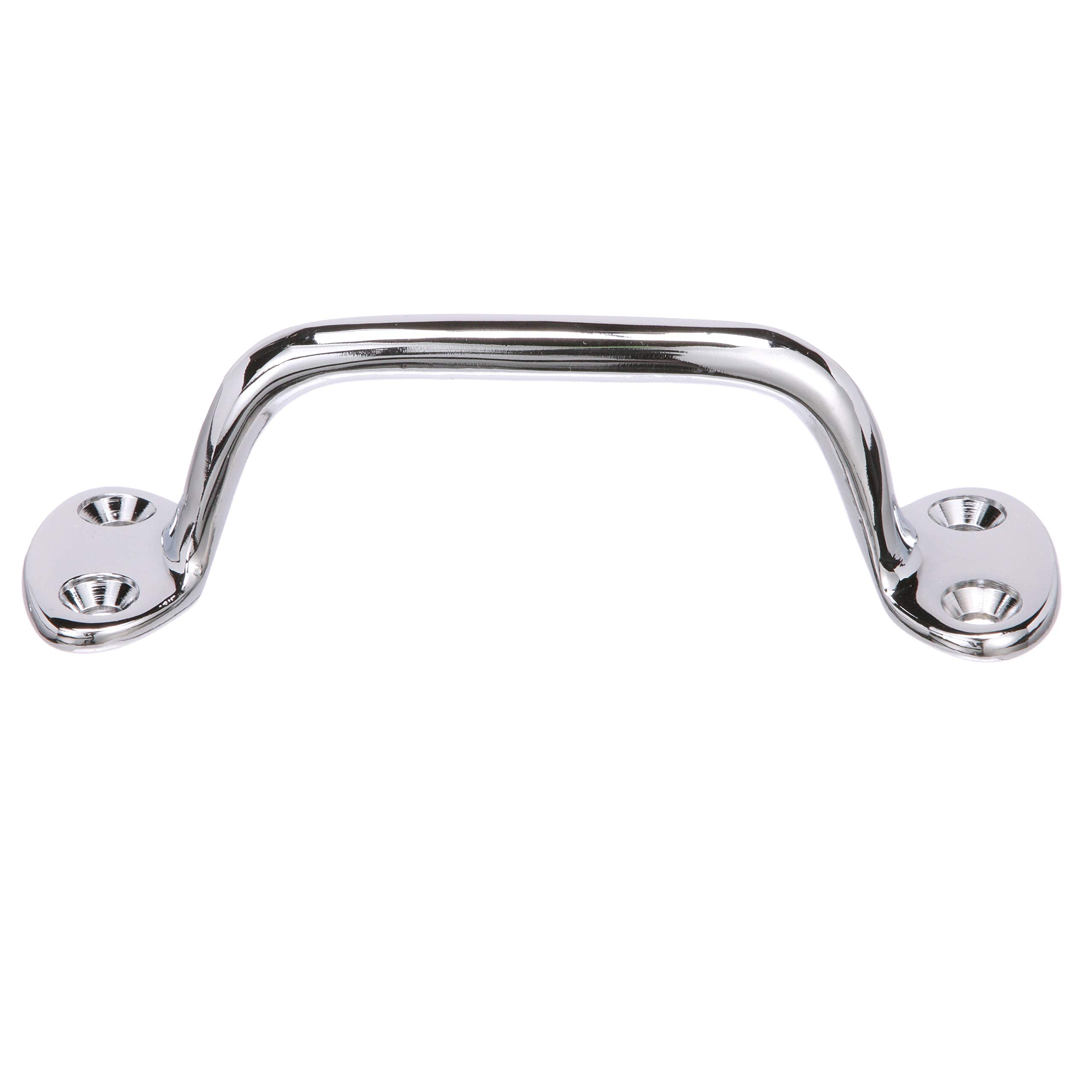 Seachoice Heavy Duty Transom Handle, Triple Chrome-Plated Cast Brass, 6 In. Round Grip