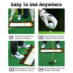 Gismelio Golf Training Mat For Beginners  Posture Assistance And Entry-Level Stance Corrector Trainer With Golf Training Aid And