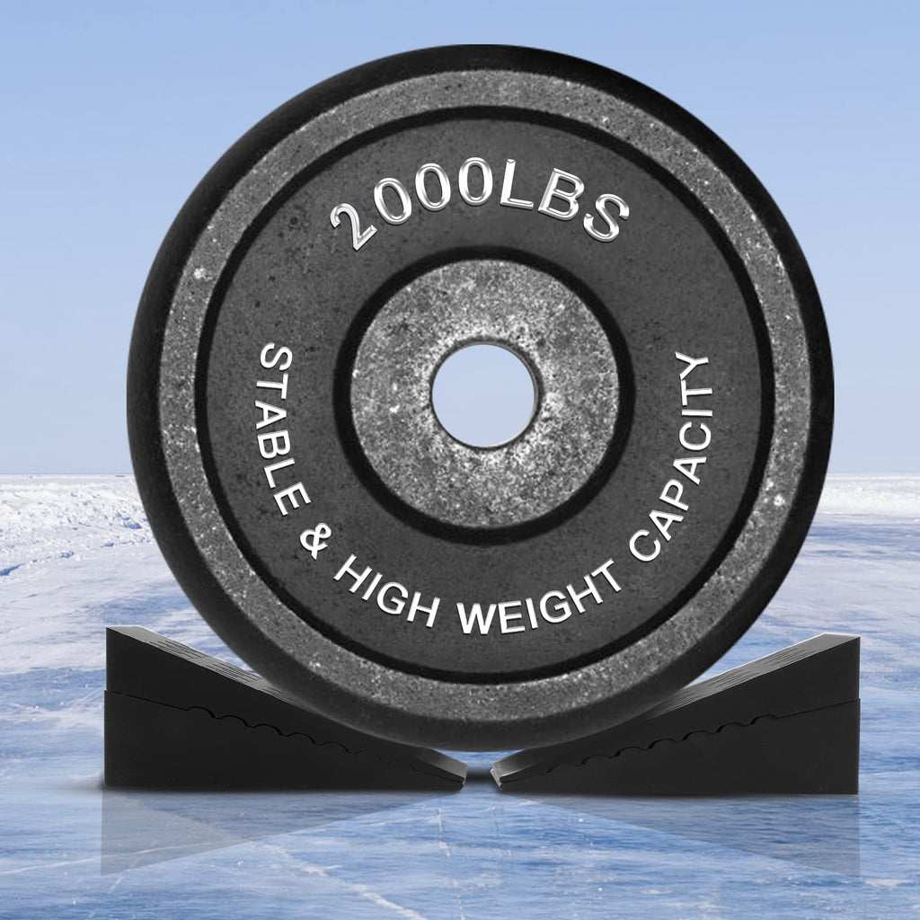 Squat Wedge Block (4Pcs) Adjustable Non-Slip Squat Ramp, Deadlift Wedge, Calf Stretcher, Slant Board, Incline Board Improve Stre