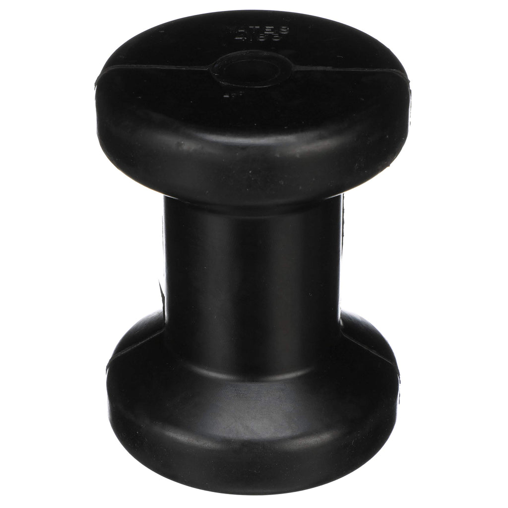 Seachoice Molded Spool Roller W/Plastic Sleeve, Black Rubber, 5 In. Wide, 5/8 In. Id Hole