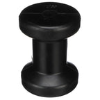 Seachoice Molded Spool Roller W/Plastic Sleeve, Black Rubber, 5 In. Wide, 5/8 In. Id Hole