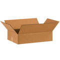 Partners Brand P16104 Flat Corrugated Boxes, 16L X 10W X 4H, Kraft (Pack Of 25)