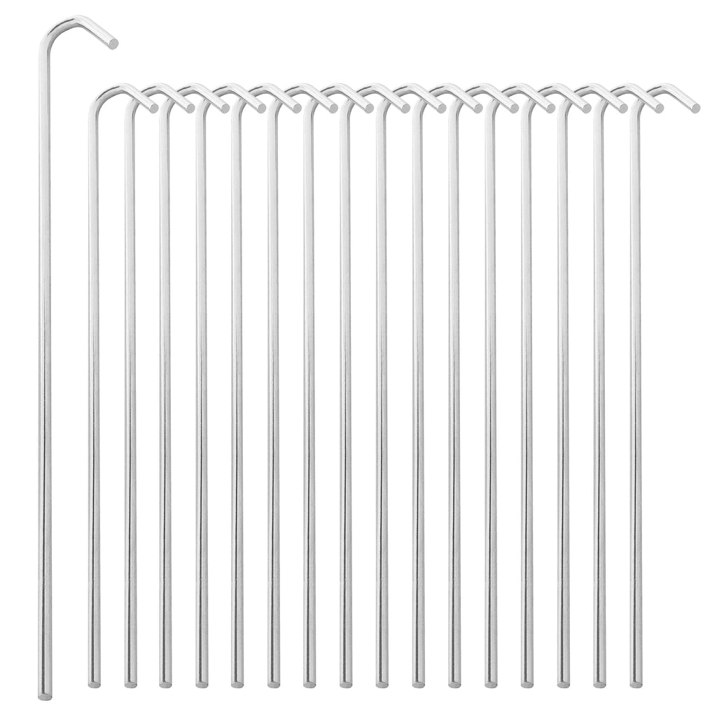 Super Z Outlet 9'' Galvanized Non-Rust Anchoring Tent Stakes Pegs For Outdoor Camping, Soil Patio Gardening, Canopies, Landscapi