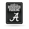Rico Industries NCAA Alabama Crimson Tide Metal Parking Sign 8.5 x 11 Carbon Fiber Metal Parking Sign - Great for Man Cave, Bed 
