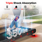Sperax Walking Vibration Pad with Manual Incline,Under Desk Treadmill for Home,4 in 1 Vibration Plate Exercise Machine with APP,