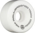 Rollerbones Team Logo Recreational Roller Skate Wheels (Set of 8), White, 62mm