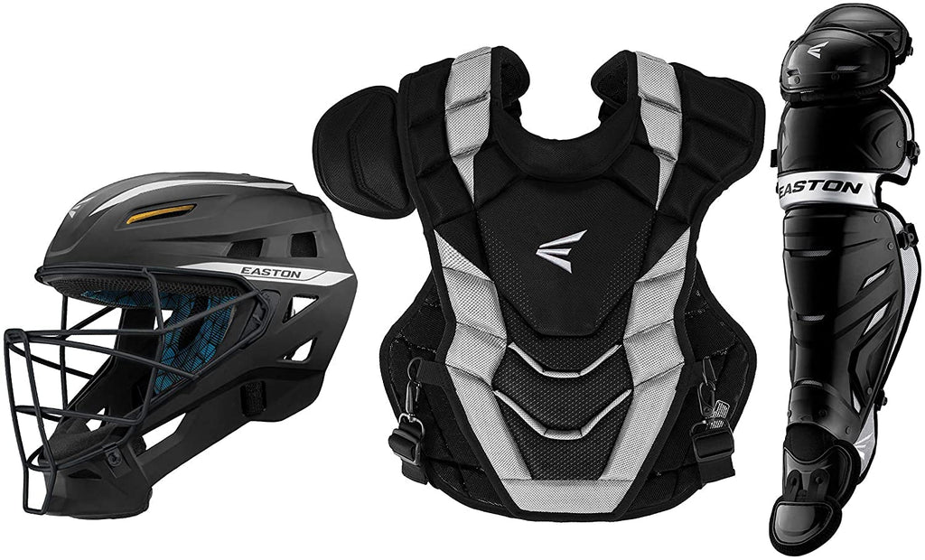 Easton Gametime Baseball Catchers Equipment Box Set, Intermediate, Black