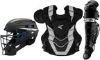 Easton Gametime Baseball Catchers Equipment Box Set, Intermediate, Black