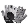 Lyla Half Fingers Gloves Sport Workout Gloves For Strength Training Birthday Gift L Light Gray