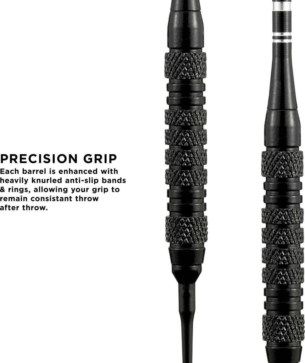 Viper Black Magic Soft Tip Darts, Medium Knurling, 18 Grams