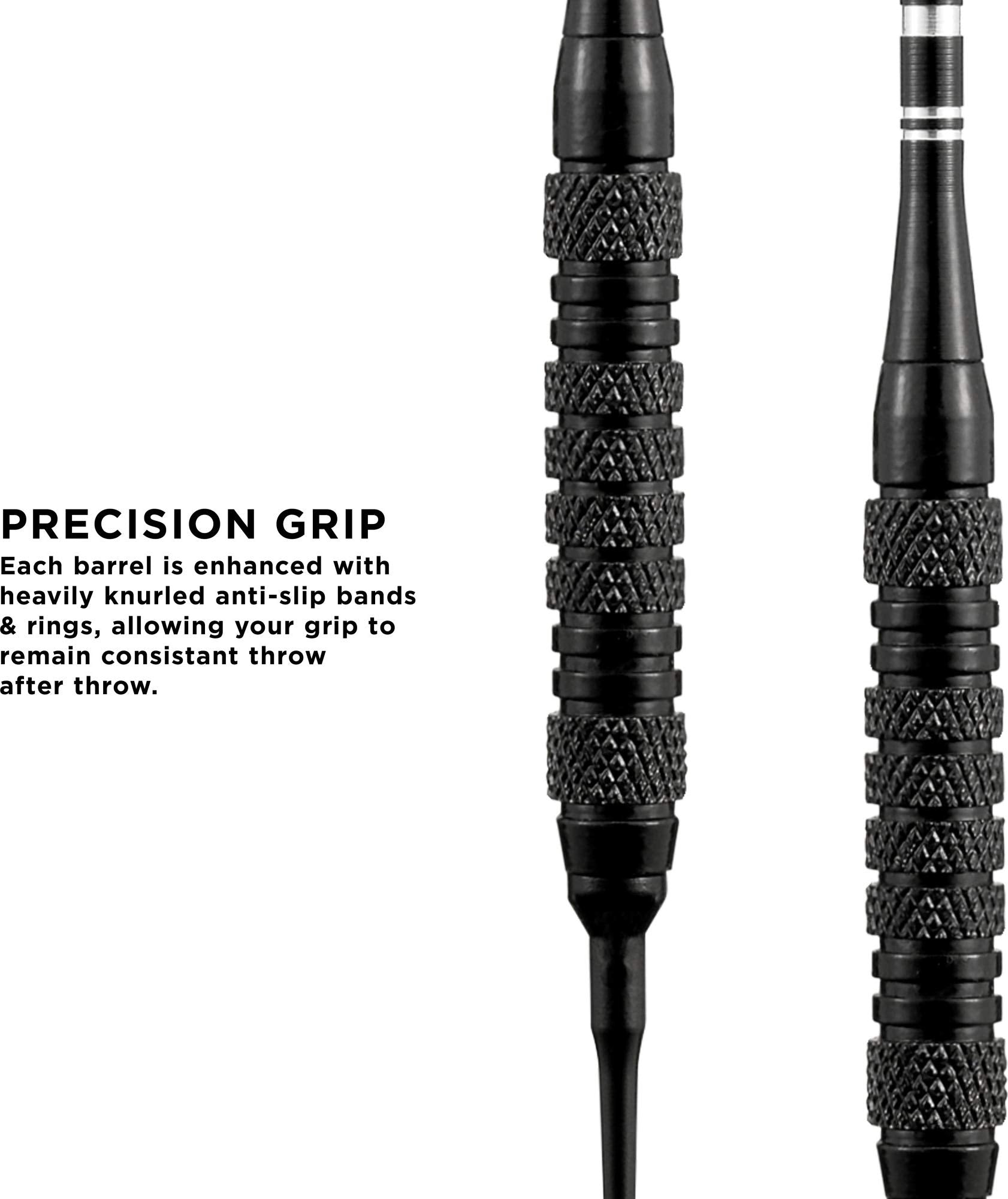 Viper Black Magic Soft Tip Darts, Medium Knurling, 18 Grams