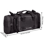 G4Free Deployment Bag Versatile Tactical Waist Pack,Hand Carry Camping Military Style Rucksack(Black)