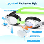 Portzon Unisex-Kids Swim Goggles,Anti Fog Goggles For Kids No Leaking Clear Vision Water Pool Swimming Goggles