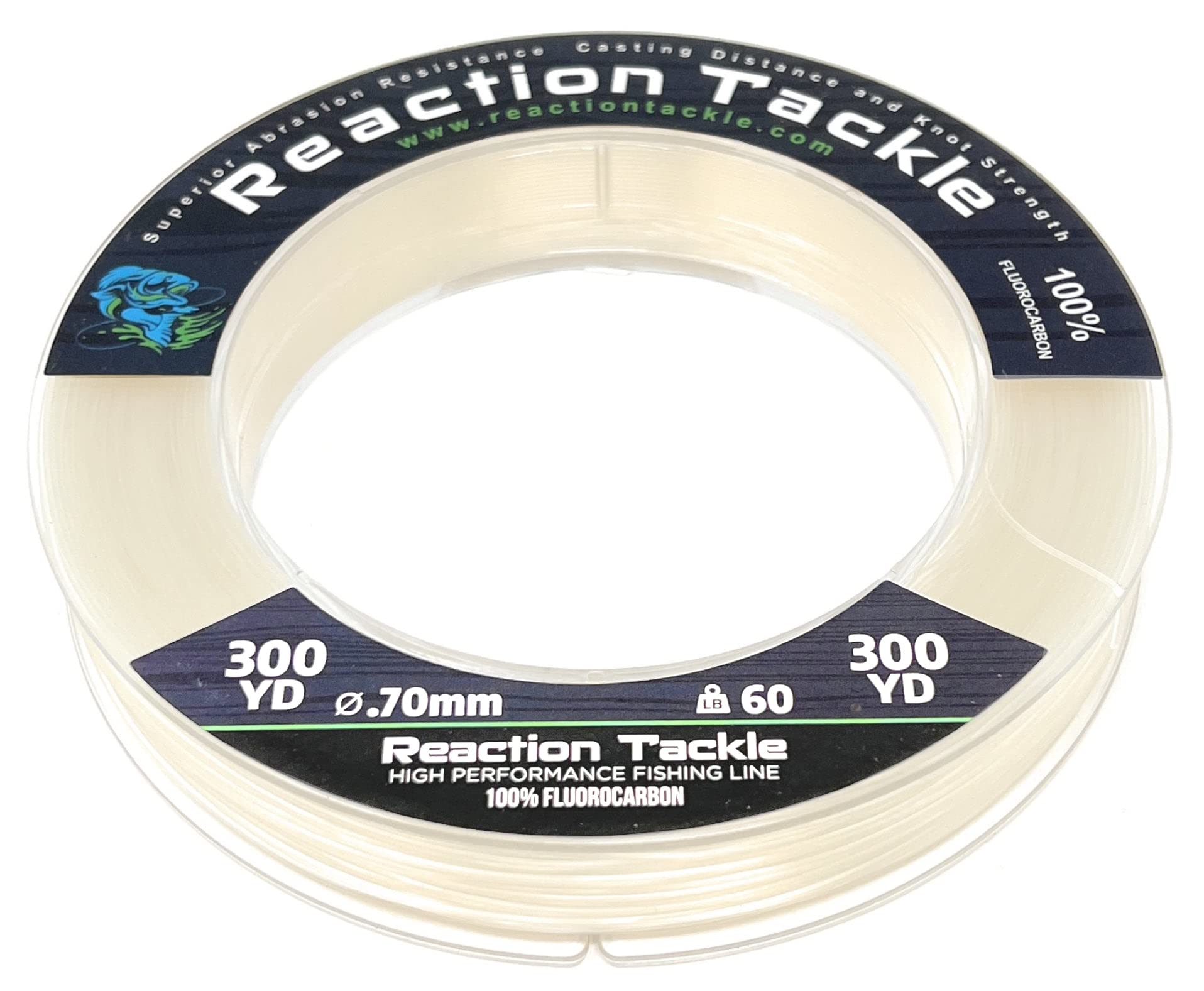 Reaction Tackle 100% Pure Fluorocarbon/Clear / 12Lb 125 Yd