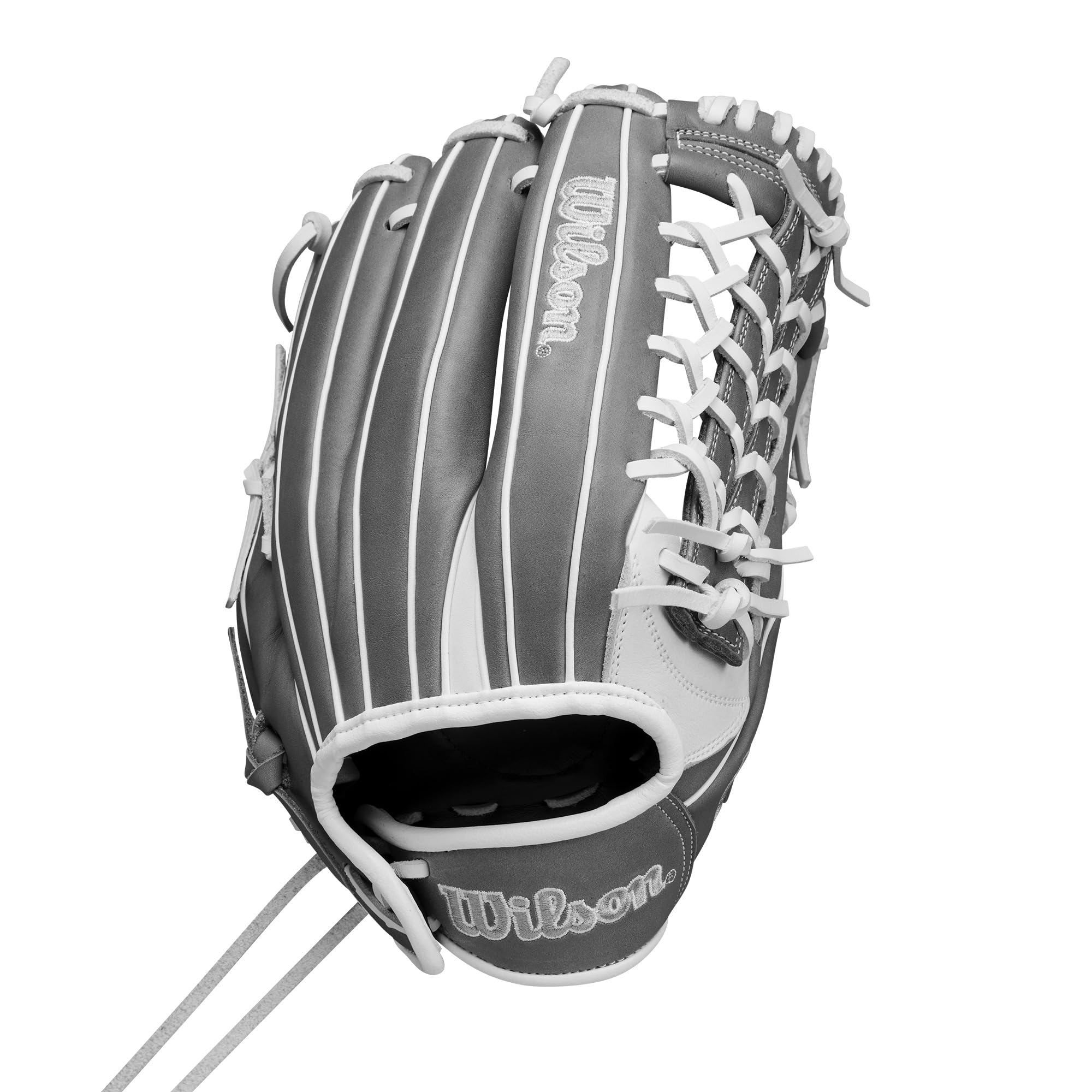 Wilson Fall 2024 A1000 T125 12.5    Outfield Fastpitch Softball Glove - White/Grey, Right Hand Throw