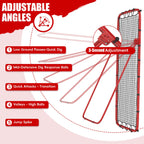 Volleyball Rebounder Net 7x4 Ft, 5-Angle Adjustable Rebounder Net for Practicing Digging, Setting, Spiking, Bounce Back Training