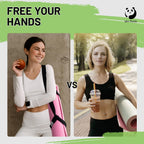 Slim Panda Yoga Mat Straps For Carrying,Adjustable Yoga Mat Carrier, Yoga Mat Sling(Yoga Mat Not Included)(Black 2.3M)