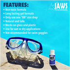 Jaws Spit Anti-Fog Gel Solution Defogger For Snorkel Mask, Scuba Divers, Paintball, Eye Wear, Sport Goggles, Made In The Usa
