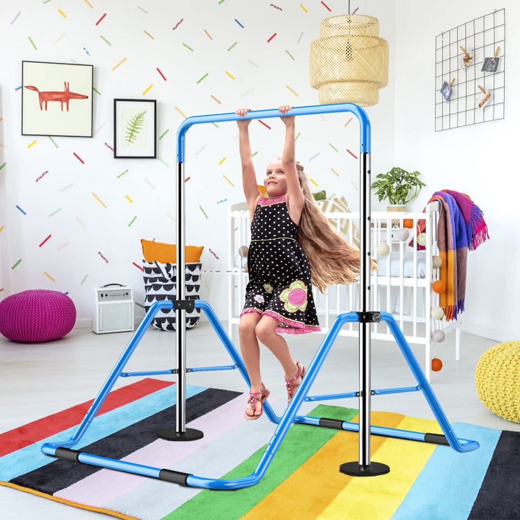 Slsy Gymnastics Bars Kids Kip Training Bars For Home, Folding Horizontal Bars With Adjustable Height, Practice Bar Gymnastic For