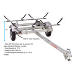 Malone Ecolight 2-Boat V-Rack Kayak Trailer Package