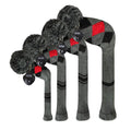 Scott Edward Knit Wood Golf Covers 4 Pieces Handmade Knitted Item Fit Over Well Driver Wood(460Cc) Fairway Wood2 And Hybrid(Ut) 