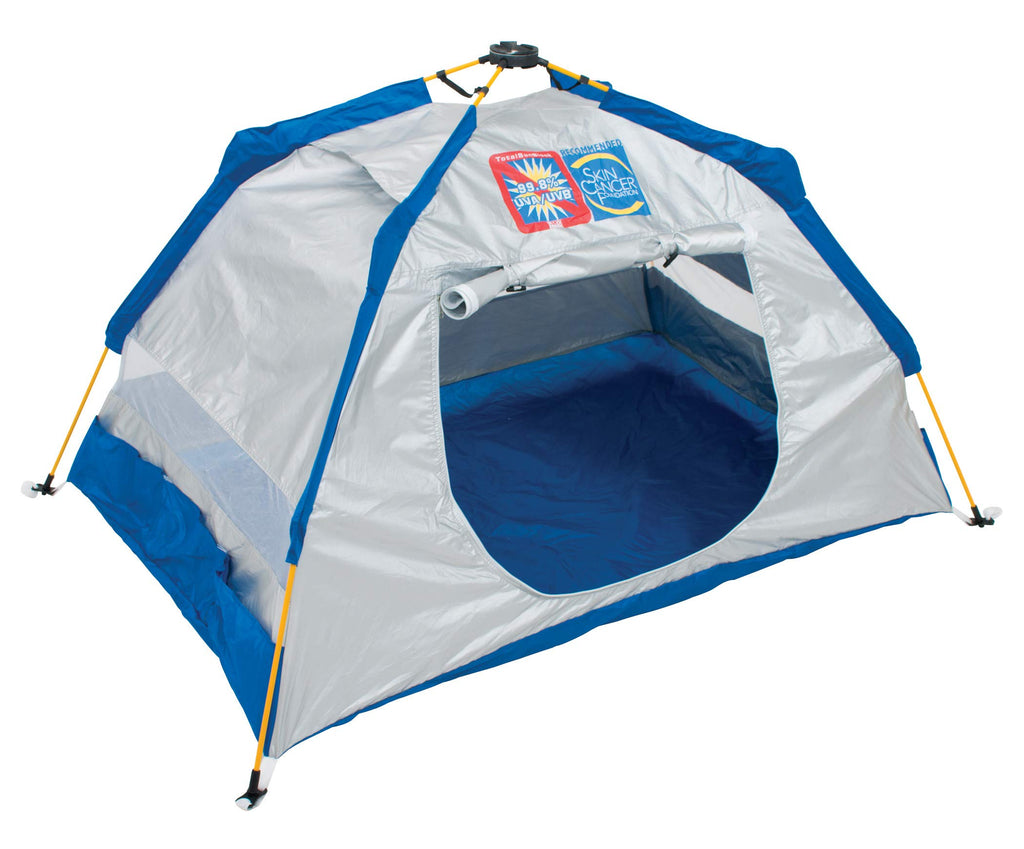 Rio Brands Beach Total Sun Block Upf 50+ Baby Sun Shade Pop-Up Beach Shelter, Silver, 62'' X 41'' X 36'' (Atsbsd103-2019-1)