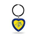 Rico Industries Ncaa South Dakota State Jackrabbits Ncaa Rhinestone Heart Colored Keychain, Royal, 3-Inches In Length