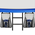 2 Pieces Trampoline Shoes Bag, Black Trampoline Storage Mesh Bag With 2 Hook And Loop Strap, Trampoline Shoe Holder, Indoor Fitn