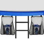 2 Pieces Trampoline Shoes Bag, Black Trampoline Storage Mesh Bag With 2 Hook And Loop Strap, Trampoline Shoe Holder, Indoor Fitn