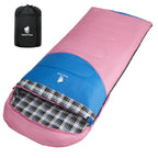 Geertop Backpacking Sleeping Bag Flannel For Big And Tall Adults Lightweight Portable Waterproof Warm Sleeping Bag 4 Season For