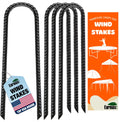 Eurmax Usa U-Shaped-Rebar-Stakes-12-Inch, Ground Stakes Heavy Duty Trampoline Stakes Rebar Galvanized For Camping Tent Trampolin