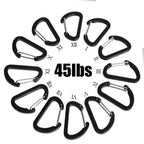 Abcool 12Pcs Keychain Clips Mini Small Carabiner - 1 5/8Inch Aluminum Durable Quick Release Auto Locking D-Shape Spring Loaded W