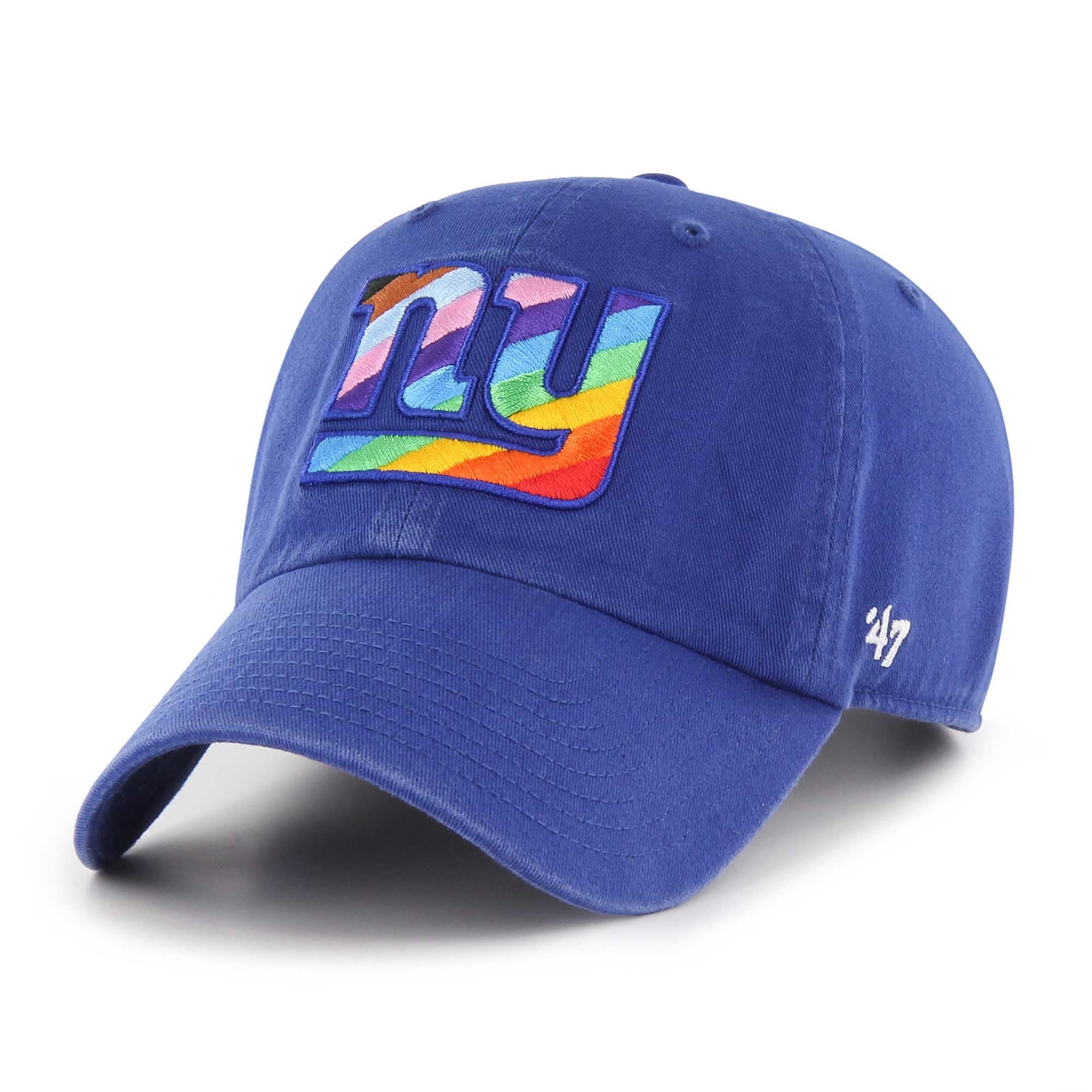 47 Men'S Royal New York Giants Pride Clean Up Adjustable Hat