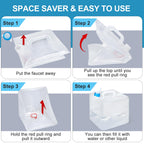 Umetass 4 Gallon Water Storage Cube Bpa Free Collapsible Water Container With Spigot, Camping Water Storage Carrier Jug For Outd