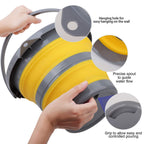 2 Pack Collapsible Plastic Bucket With 1.32 Gallon (5L) Each, Foldable Round Tub, Space Saving Outdoor Waterpot For Garden Or Ca