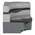 Lippert Rockport Series 32 Square Pontoon Corner Seat, Measures 32 L x 32 W x 30 H, Marine-Grade Vinyl, High-Density Foam, Easy 