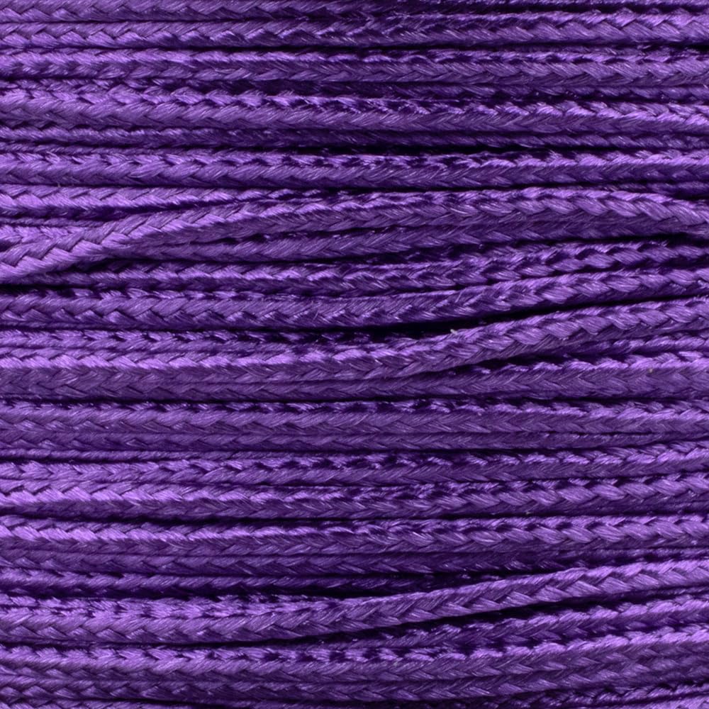 Paracord Planet Micro Paracord - Thin Braided Cord For Crafting, Fishing, And Diy Projects In 125 Ft Spools - Royal Purple