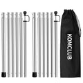 Komclub Telescoping Tent Poles Tarp Poles Adjustable 94.5'' Camping Poles Lightweight Tent Poles Stainless Steel Rods For Campin