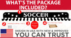Soccer Sports Medal Holder Hanger Display Rack With 20 Hooks,Soccer Medal Holder For Wall With 16Inchl,Sports Medal Hanger Displ