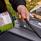 Grill Boss 90057 Dual Fuel Camp Stove  Works With Both Butane And Propane  Perfect For Camping & Hiking  Emergency Cooking Stove