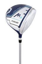 Precise M3 Ladies Womens Complete Golf Clubs Set Includes Driver, Fairway, Hybrid, 7-Pw Irons, Putter, Stand Bag, 3 H/Cs Blue -