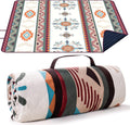 Xermi Waterproof Picnic Mat For Outdoor Use  Foldable Carry Handle, MultiLayer Fabric Construction, Large 78 X 78 Inch Sitting